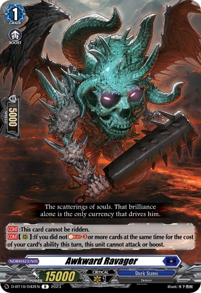 Awkward Ravager [D Format] D-BT10/042EN