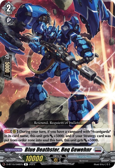 Blue Deathster, Req Gewehnr [D Format] D-BT10/046EN