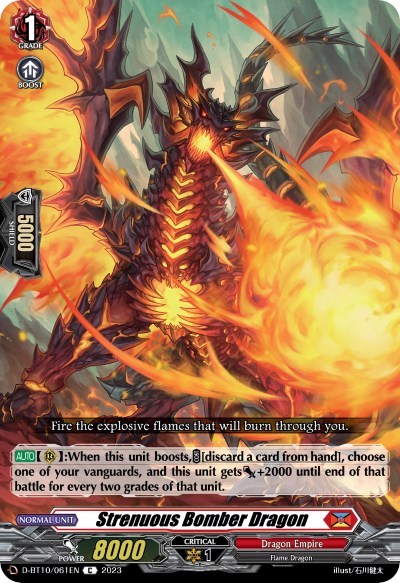 Strenuous Bomber Dragon [D Format] D-BT10/061EN