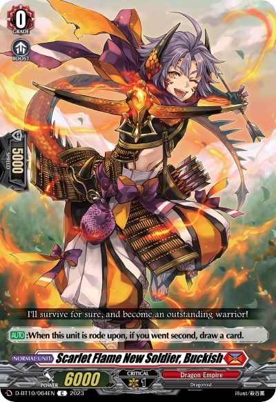 Scarlet Flame New Soldier, Buckish [D Format] D-BT10/064EN