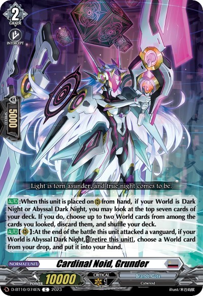 Cardinal Noid, Grunder [D Format] D-BT10/074EN