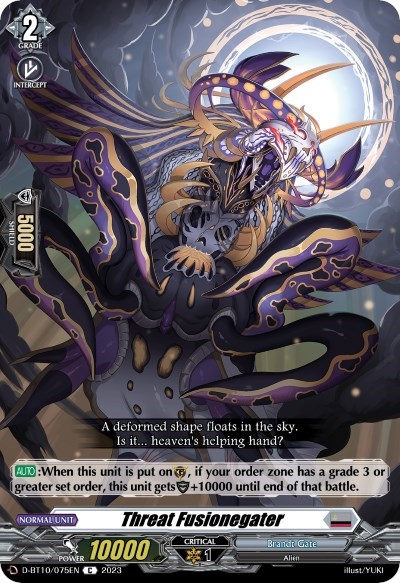 Threat Fusionegater [D Format] D-BT10/075EN