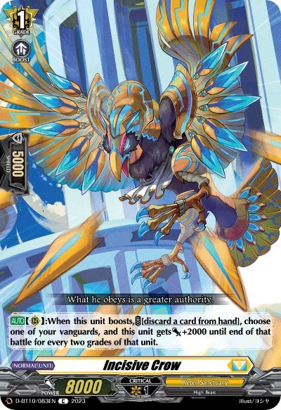 Incisive Crow [D Format] D-BT10/083EN