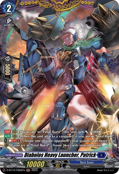 Diabolos Heavy Launcher, Patrick [D Format] D-BT10/FR09EN
