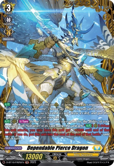 Dependable Pierce Dragon [D Format] D-BT10/FR25EN
