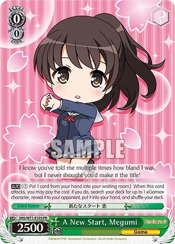 A New Start, Megumi SHS/W71-E103 PR