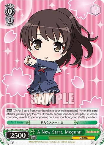 A New Start, Megumi SHS/W71-E103S PR