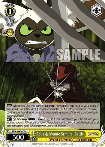 Appa & Momo: Samurai Battle ATLA/WX04-006 U