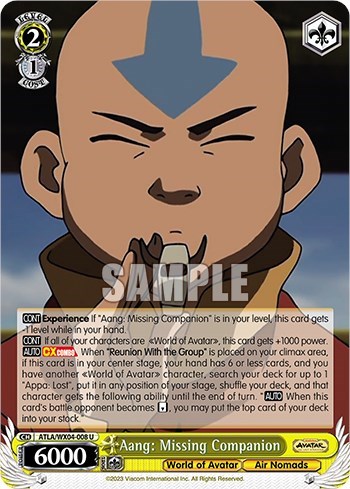 Aang: Missing Companion ATLA/WX04-008 U