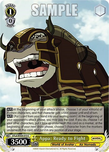 Appa: Ready to Fight ATLA/WX04-015 C