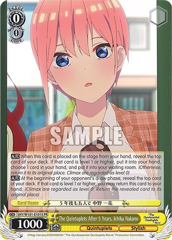 The Quintuplets After 5 Years, Ichika Nakano 5HY/W101-E101S
