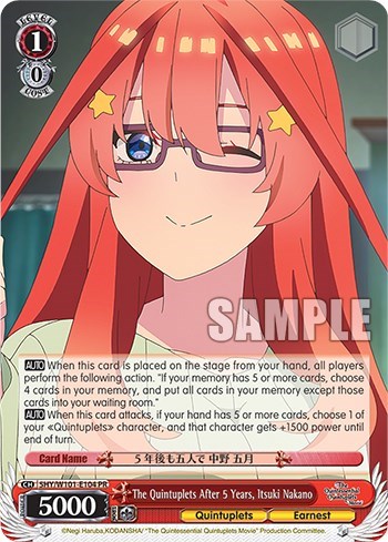 The Quintuplets After 5 Years, Itsuki Nakano 5HY/W101-E104
