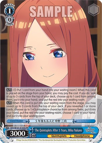 The Quintuplets After 5 Years, Miku Nakano 5HY/W101-E105S