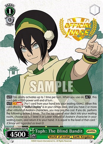 Toph: The Blind Bandit ATLA/WX04-024PR SP
