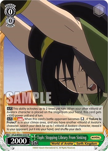Toph: Stopping Library From Sinking ATLA/WX04-025S SR
