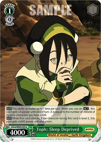 Toph: Sleep Deprived ATLA/WX04-035 U