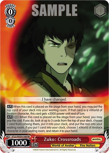 Zuko: Crossroads ATLA/WX04-048 RR