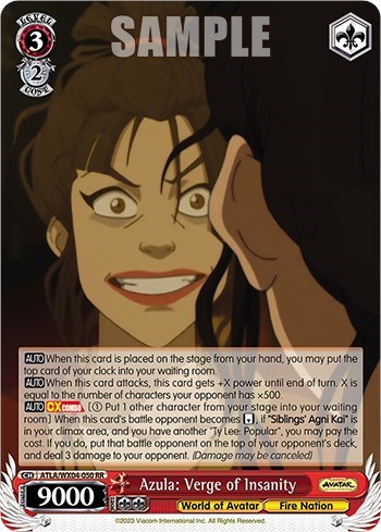 Azula: Verge of Insanity ATLA/WX04-050 RR