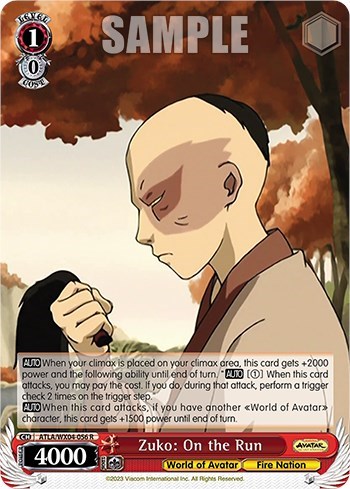 Zuko: On the Run ATLA/WX04-056 R