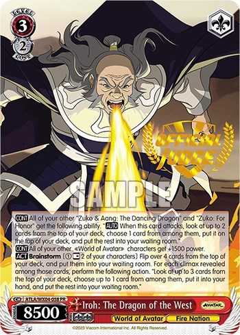 Iroh: The Dragon of the West ATLA/WX04-058PR PR