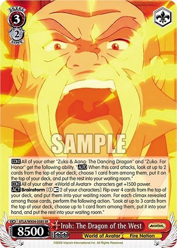 Iroh: The Dragon of the West ATLA/WX04-058S SR