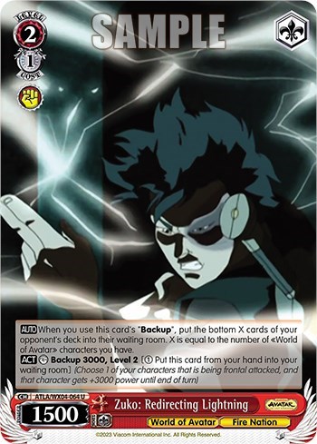 Zuko: Redirecting Lightning ATLA/WX04-064 U