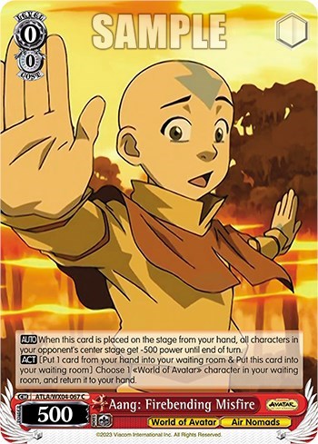 Aang: Firebending Misfire ATLA/WX04-067 C