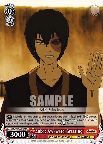 Zuko: Awkward Greeting ATLA/WX04-071 C