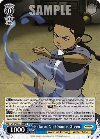 Katara: No Chance Given ATLA/WX04-081S SR