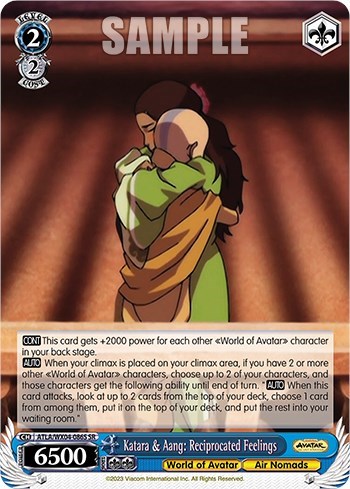 Katara & Aang: Reciprocated Feelings ATLA/WX04-086S SR