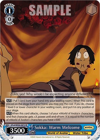 Sokka: Warm Welcome ATLA/WX04-087S SR