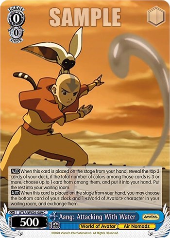 Aang: Attacking With Water ATLA/WX04-089 C