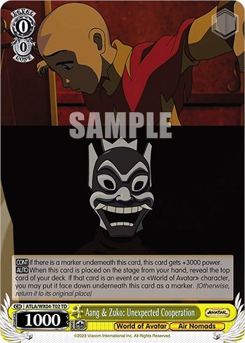 Aang & Zuko: Unexpected Cooperation ATLA/WX04-T02 TD