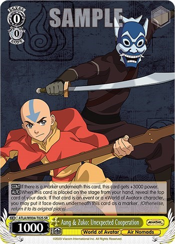 Aang & Zuko: Unexpected Cooperation ATLA/WX04-T02S SR