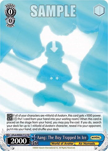 Aang: The Boy Trapped In Ice ATLA/WX04-T12 TD
