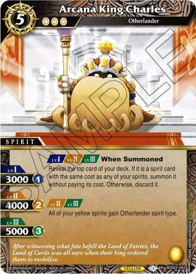 Arcana King Charles BSS02-062