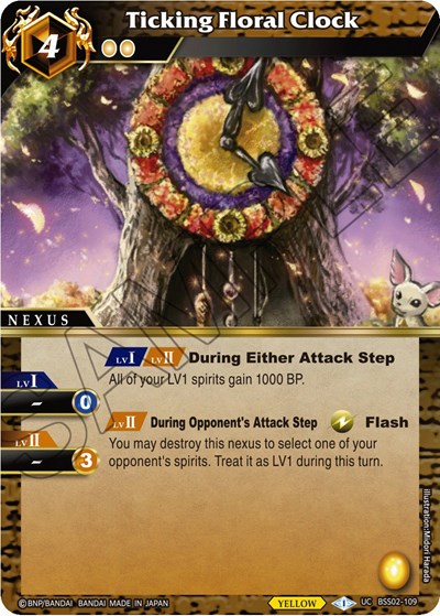 Ticking Floral Clock BSS02-109