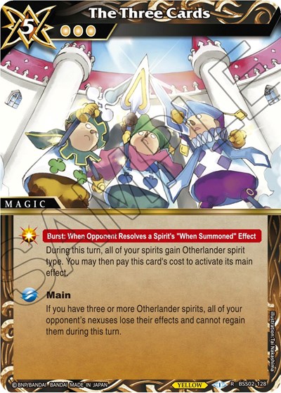 The Three Cards BSS02-128