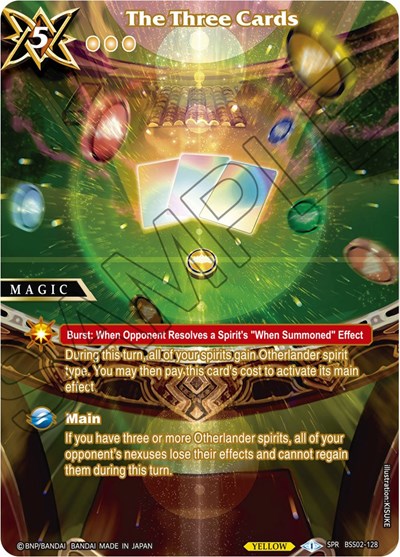 The Three Cards BSS02-128