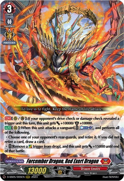 Forcember Dragon, Red Exert Dragon [D-Format] D-SS05/005EN