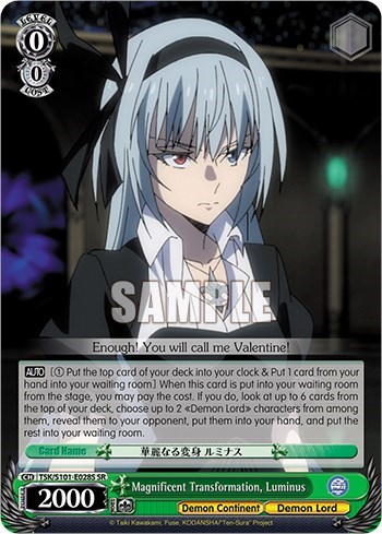 Magnificent Transformation, Luminus TSK/S101-E028 SR — That Time I Got Reincarnated as a Slime Vol.3