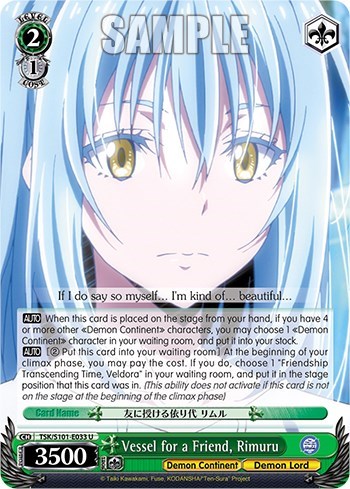 Vessel for a Friend, Rimuru TSK/S101-E033 U