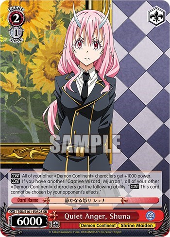 Quiet Anger, Shuna TSK/S101-E052S SR — That Time I Got Reincarnated as a Slime Vol.3