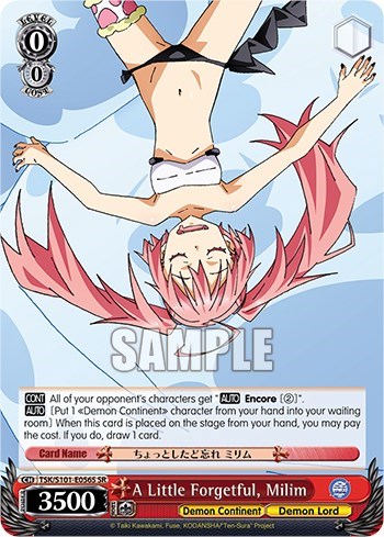 A Little Forgetful, Milim TSK/S101-E056S SR