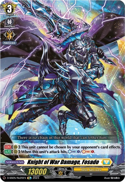 Knight of War Damage, Fosado [D Format] D-SS05/Re20EN
