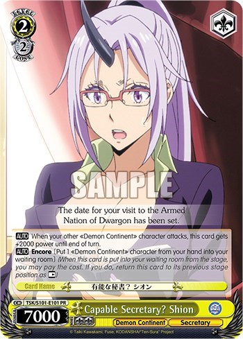 Capable Secretary? Shion TSK/S101-E101 — That Time I Got Reincarnated as a Slime Vol.3