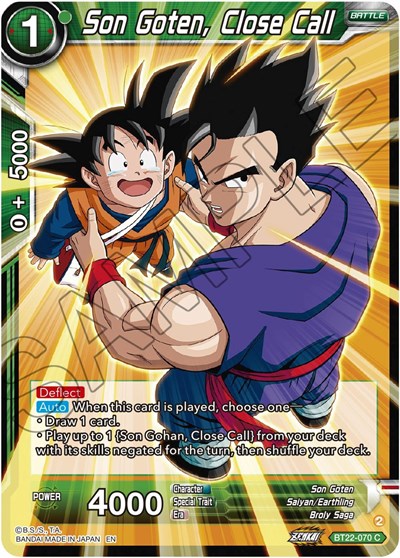 Son Goten, Close Call BT22-070