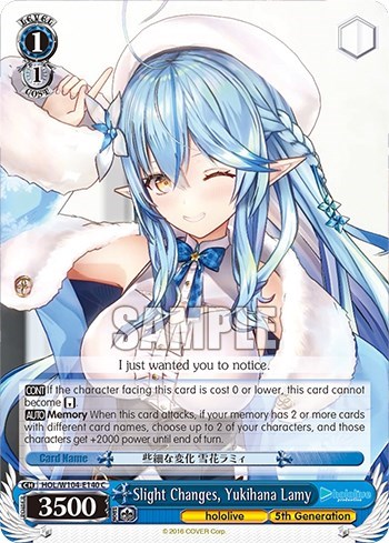 Slight Changes, Yukihana Lamy HOL/W104-E140 C