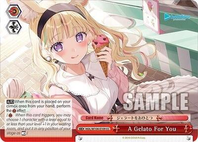 A Gelato For You HOL/W104-E109 CC