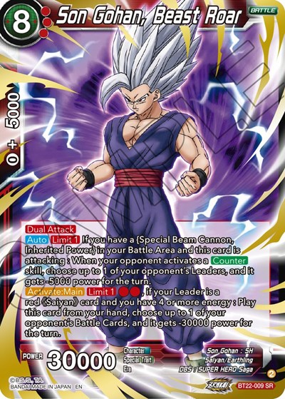 Son Gohan, Beast Roar BT22-009